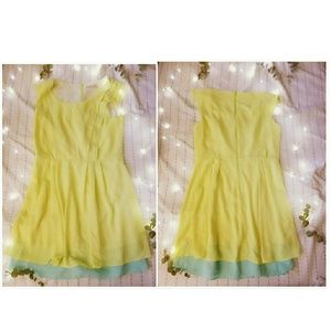 Like New Neon Green and Blue Sundress